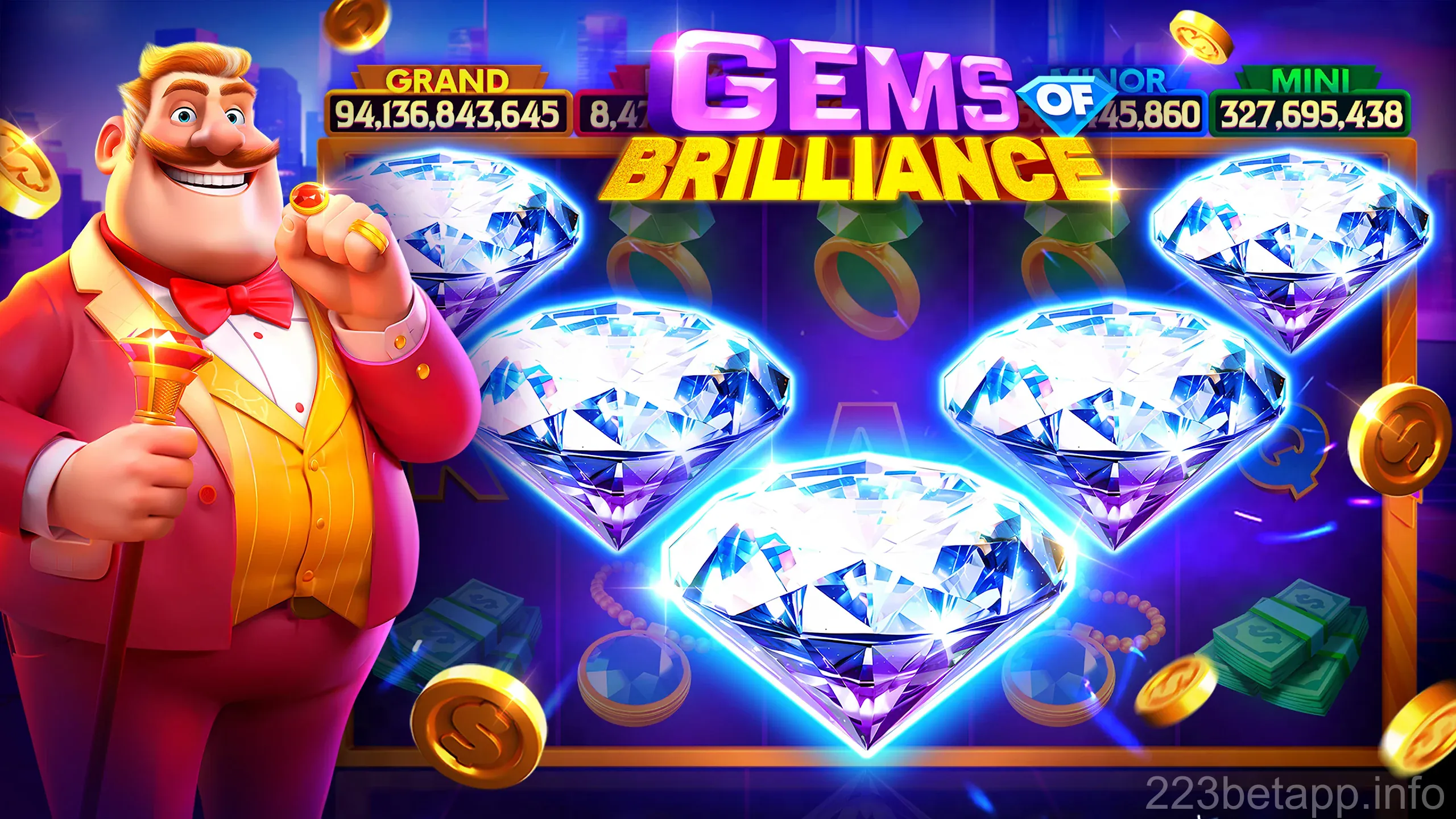 Tela inicial do app 223bet